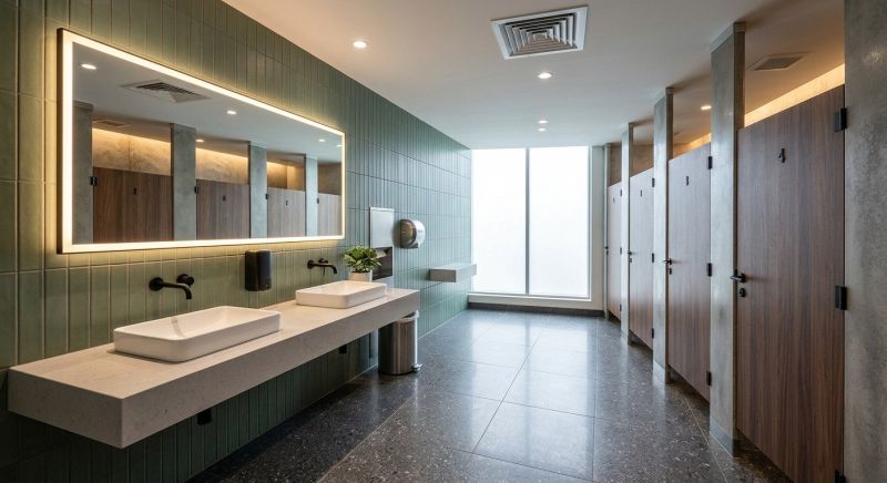 Industrial Bathroom Renovation in North Charleston, SC