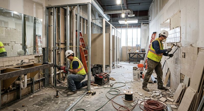 Office Restroom Renovation in Summerville, SC